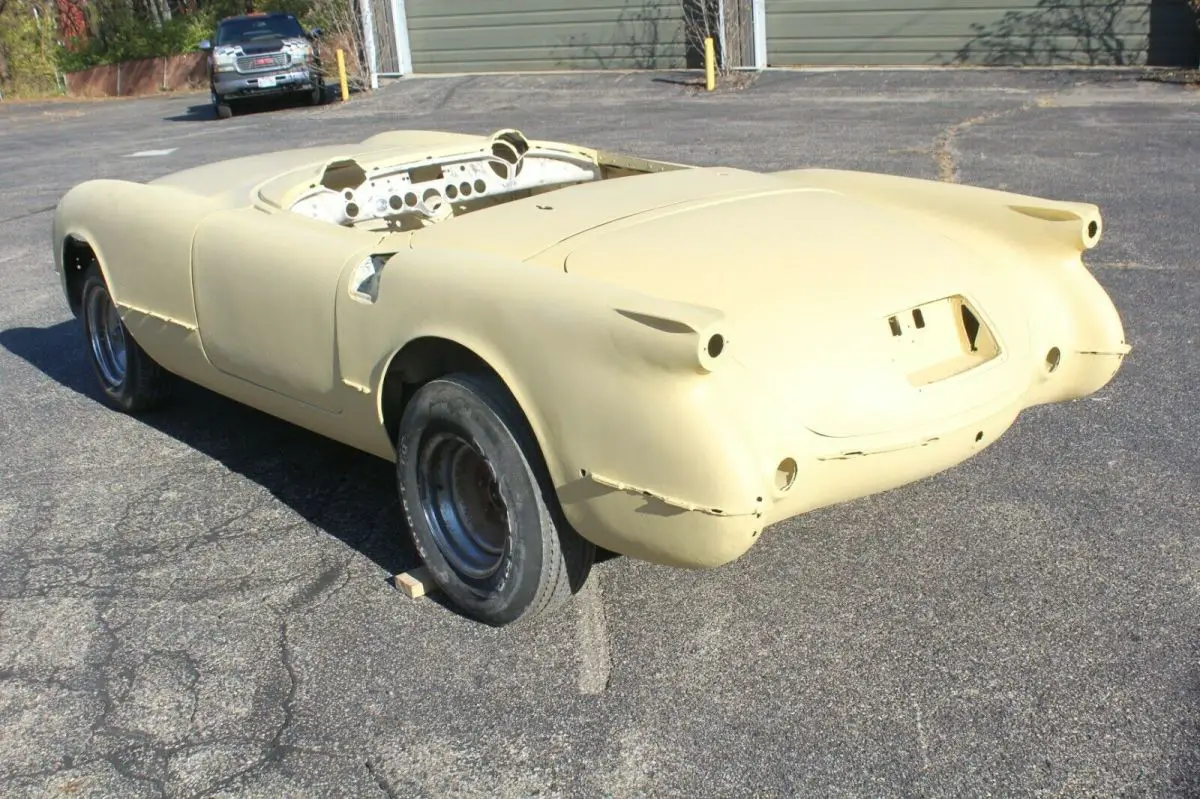 1955 chevrolet corvette body on rolling chassis project