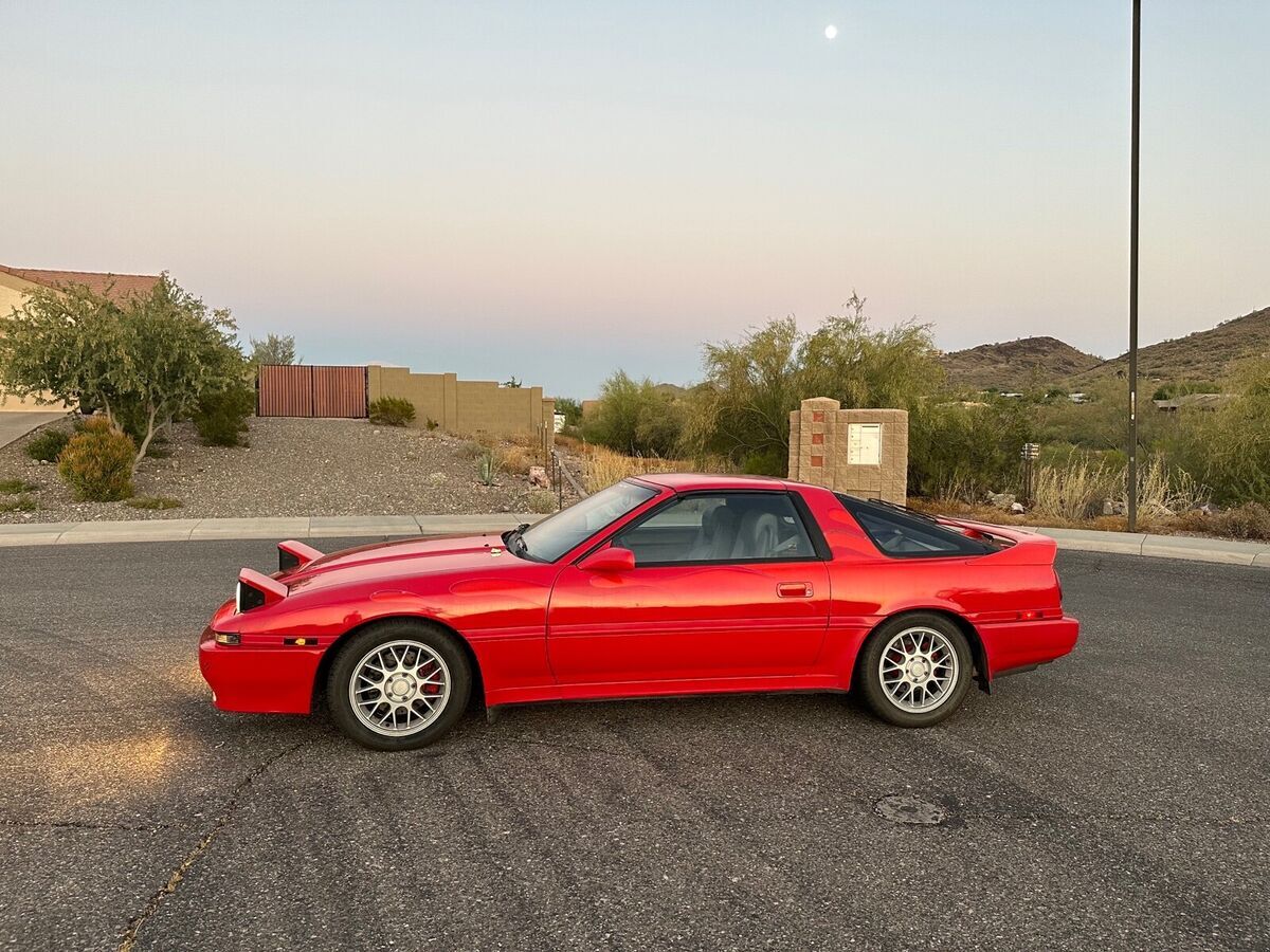 1989 toyota supra hatchback red rwd manual sport roof