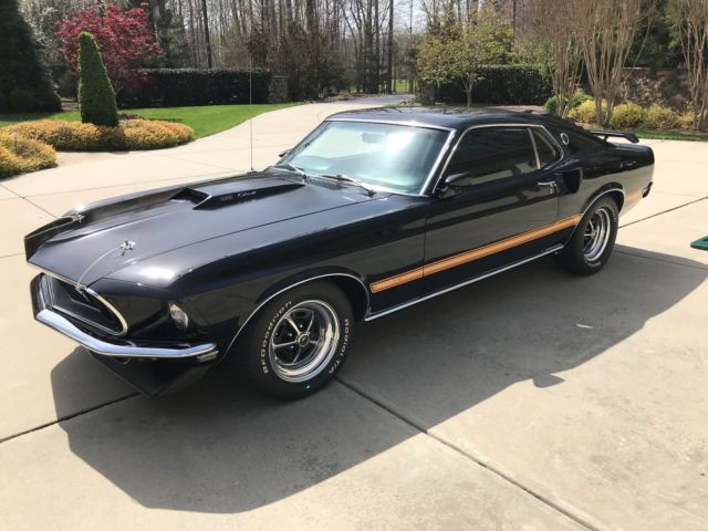 1969 ford mustang mach 1 428 scj â€œqâ€ code automatic