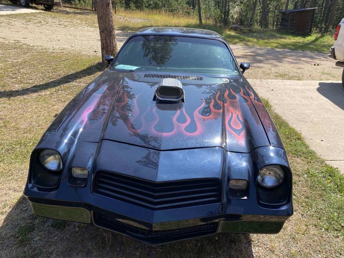 1980 chevrolet camaro berlinetta 0 blue coupe 8 cyl, automatic