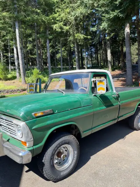 1969 ford f100 green 4wd manual 4x4
