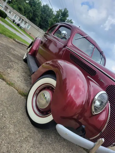 1938 ford deluxe sedan red rwd manual deluxe