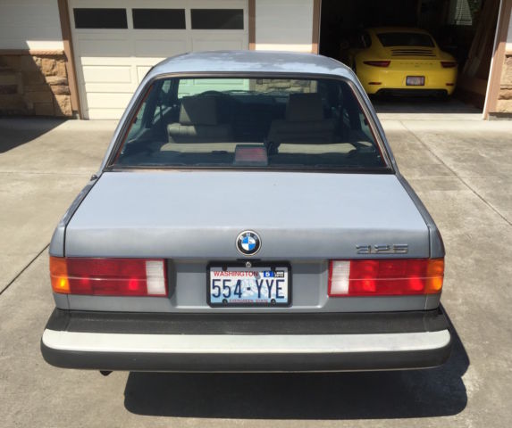 bmw e30 1986 325 silver blue