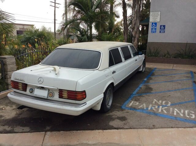 rare, vintage & classic 1982 pearl white mercedes benz 500 sel limousine