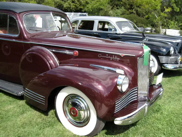 packard 1942 formal sedan, maroon