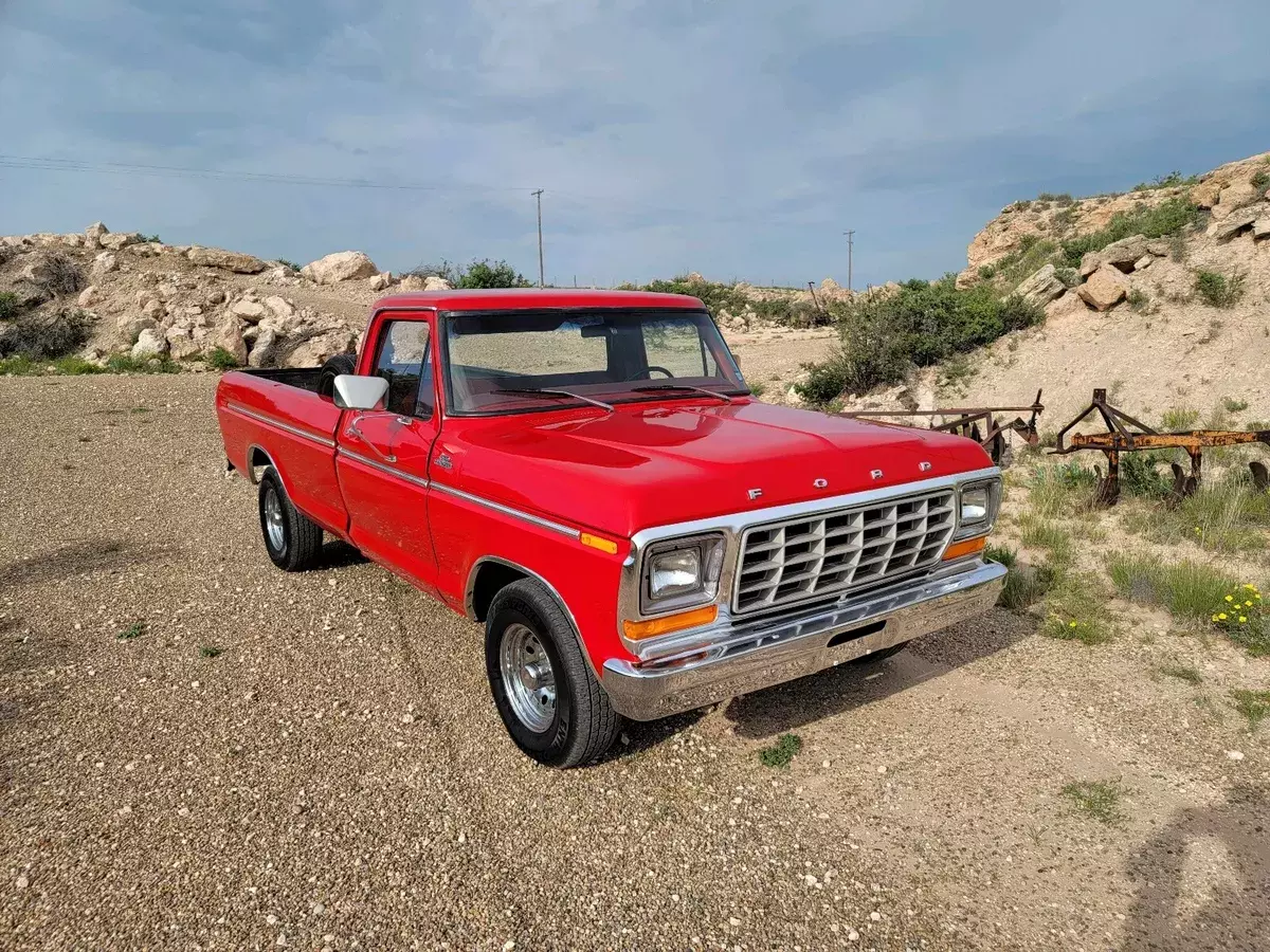 1979 ford f-150 pickup red ranger