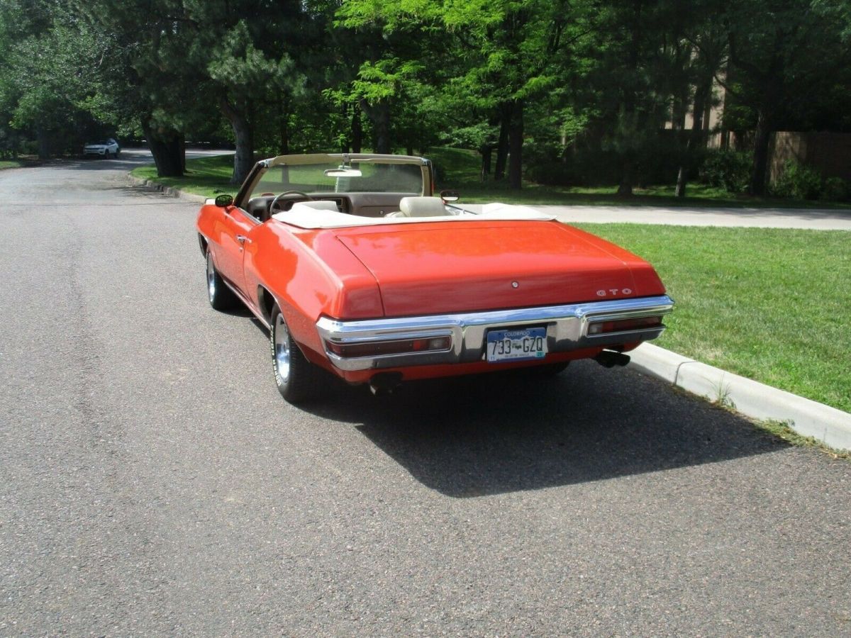 1970 gto convertible numbers matching, phs documented, 40k orig mile car