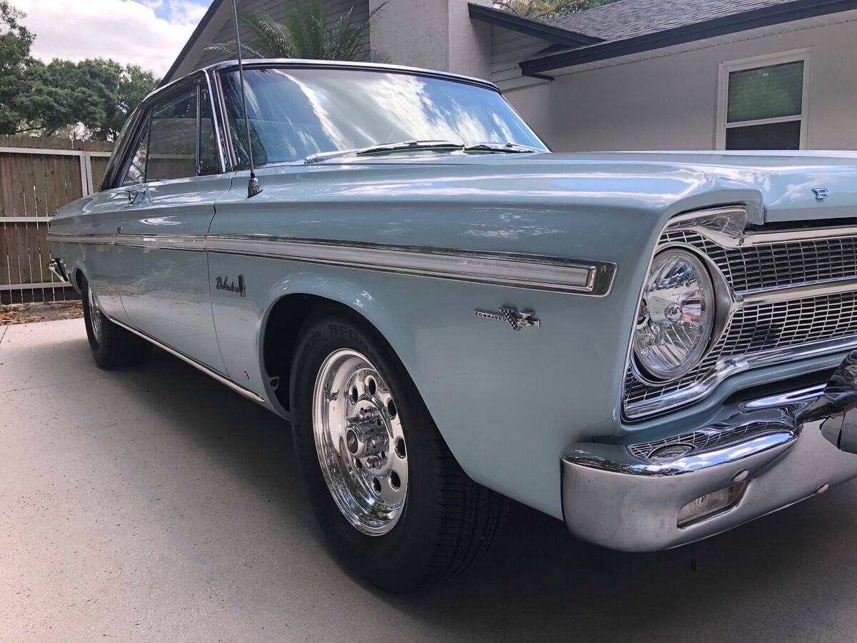 1965 plymouth belvedere ii blue hardtop 2 door