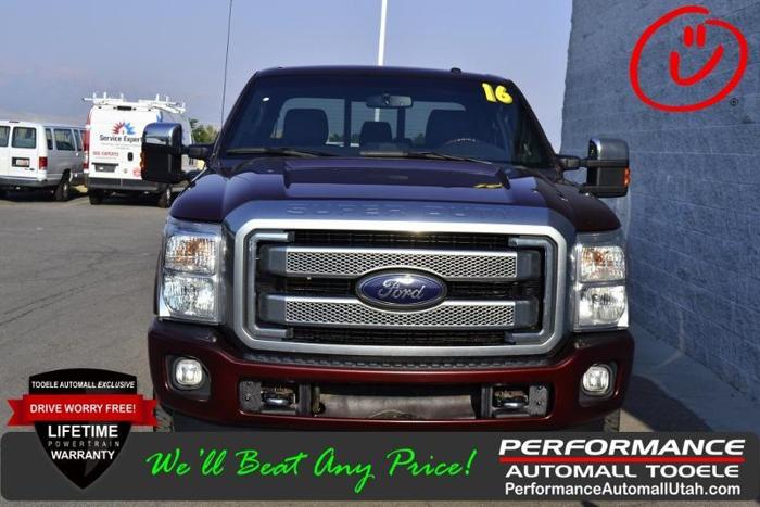 2016 ford f-350 super duty platinum 4x4 platinum 4dr crew cab 6.8 ft. sb srw pickup for sale in erda, utah