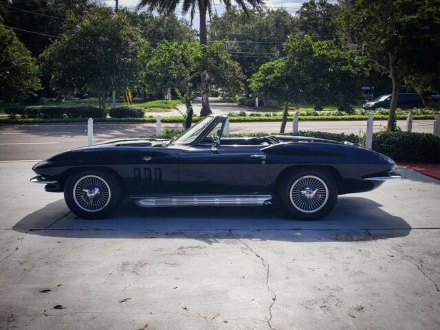 1965 chevrolet corvette sting ray tuxedo black convertible 350ci manual