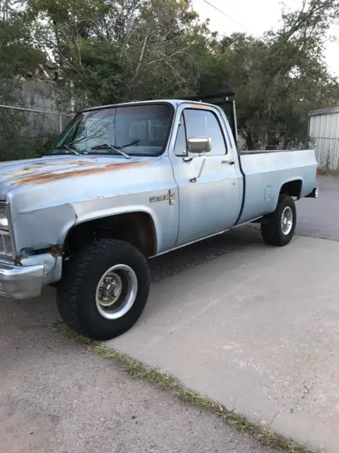1982 chevrolet k10 custom standard cab pickup 2-door 4x4 a/c