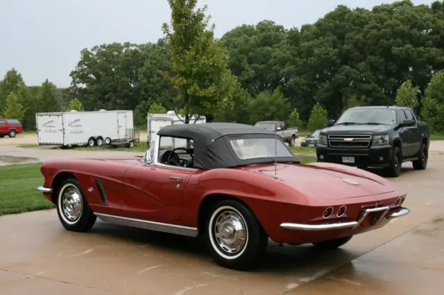 1962 corvette #'s matching 300hp 4 speed two tops nice