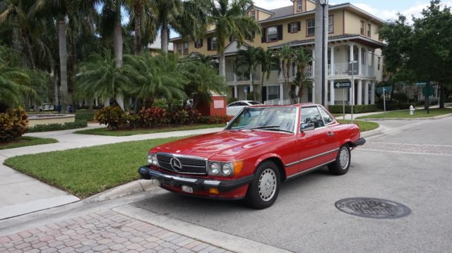 1987 mercedes-benz 560sl two tops