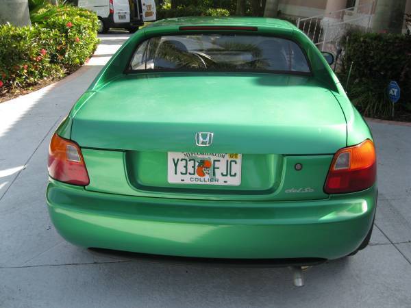 1994 samba green honda del sol si - 3 florida owners, 87k documented miles vtec