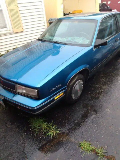 1989 oldsmobile cutlass coupe blue fwd automatic