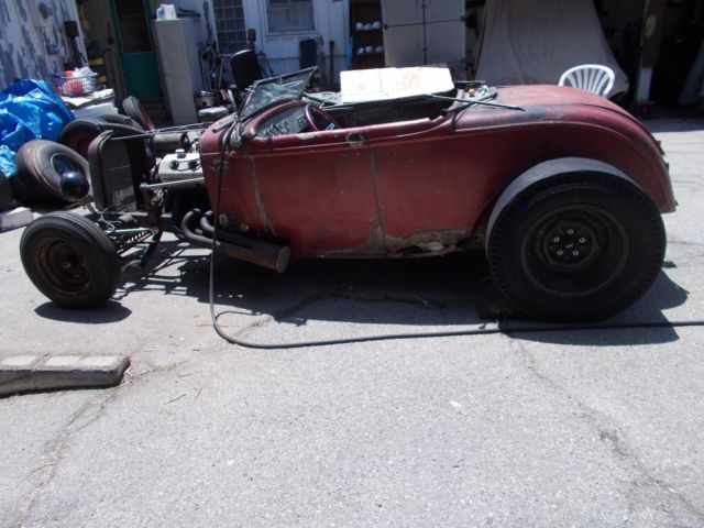 1932 ford roadster barn find drag car 32 deuce rat hot rod real deal nhra scta