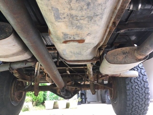 black 2wd 1972 ford ranger xlt (f-250); automatic; lwb; bump