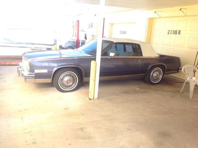 biarritz convertible blue with white top and interior 57100 act miles
