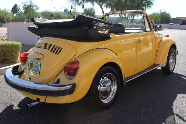 1978 volkswagen super beetle convertible 80764 miles sunshine yellow convertibl