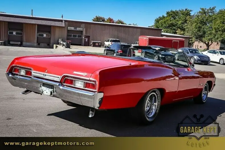 1967 chevrolet impala ss convertible red convertible 350ci v8 42099 miles