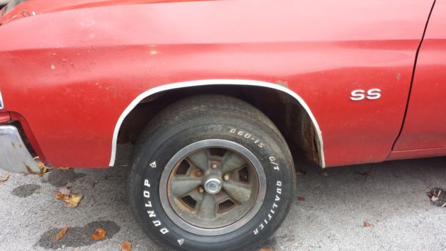 true documented chevelle ss, east tn barn find only 39,363 original miles! real!