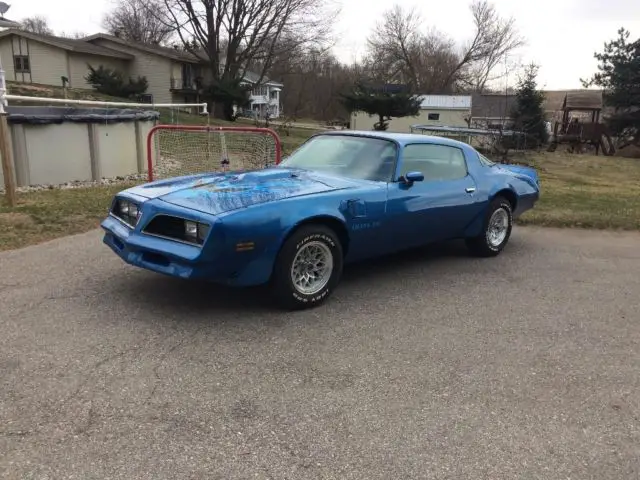 78 trans am ws6 real martinique blue car. 79 w72 engine no reserve
