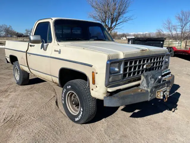 1980 chevrolet half-ton pickup brown 4wd manual silverado