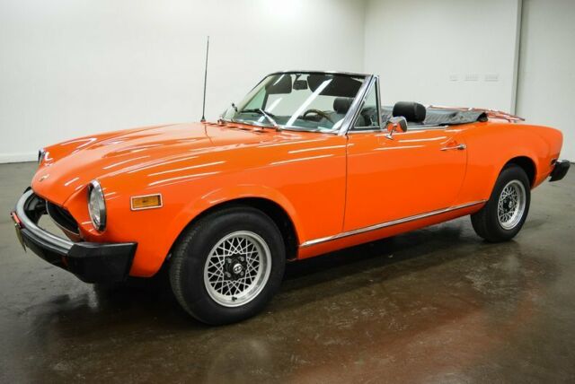 1978 fiat 124 spider sport 38319 miles orange convertible 132ci 4-cylinder 5 spe