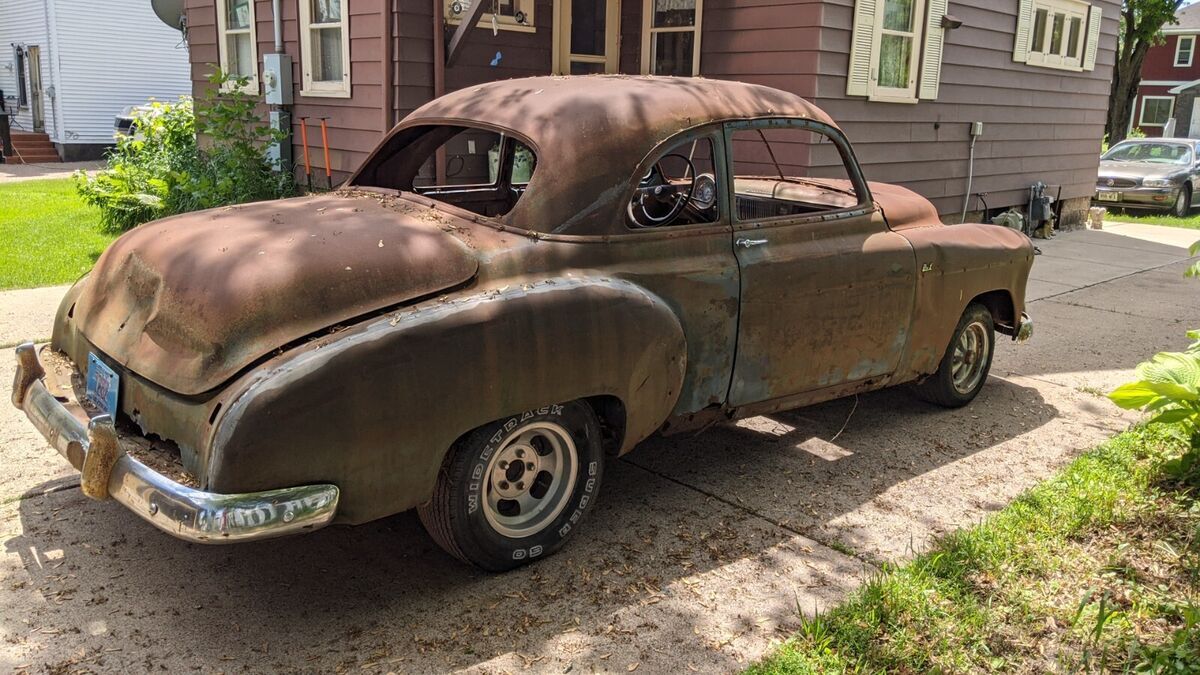 1949 chevrolet styleline deluxe sport coupe sedan 2-dr chevy rat rod hot rod