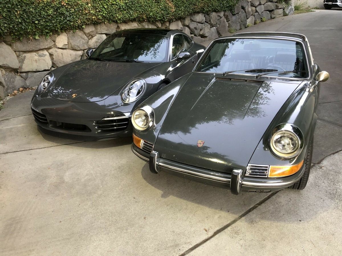 1969 porsche 911 targa/ grey all original & 2014 porsche 911 50th anniversary!