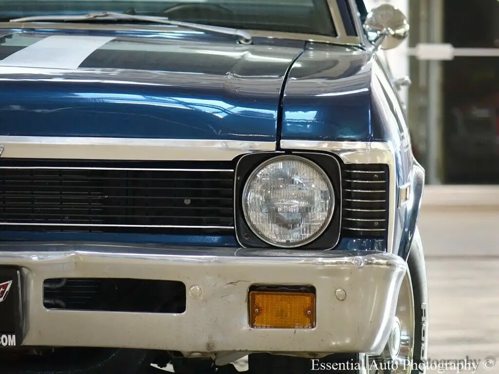 1971 chevrolet nova 2 door post 99123 miles dark blue met. 2 door post 8-cylinde