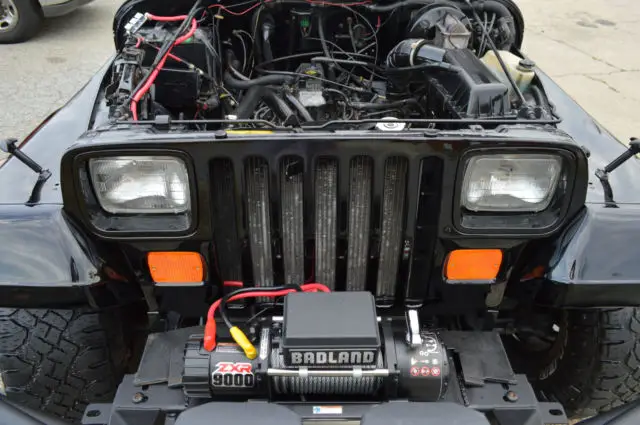 fully restored jeep wrangler yj with renegade decals full hard top & hard doors
