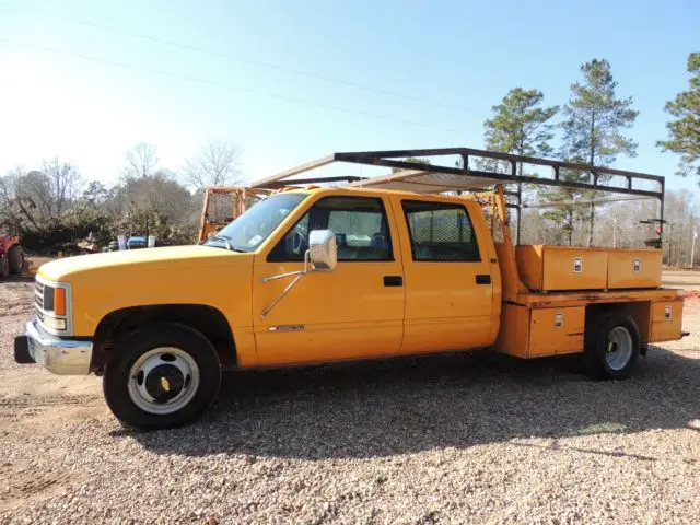 1993 chevrolet cheyenne c3500 crew cab service truck in mississippi no reserve