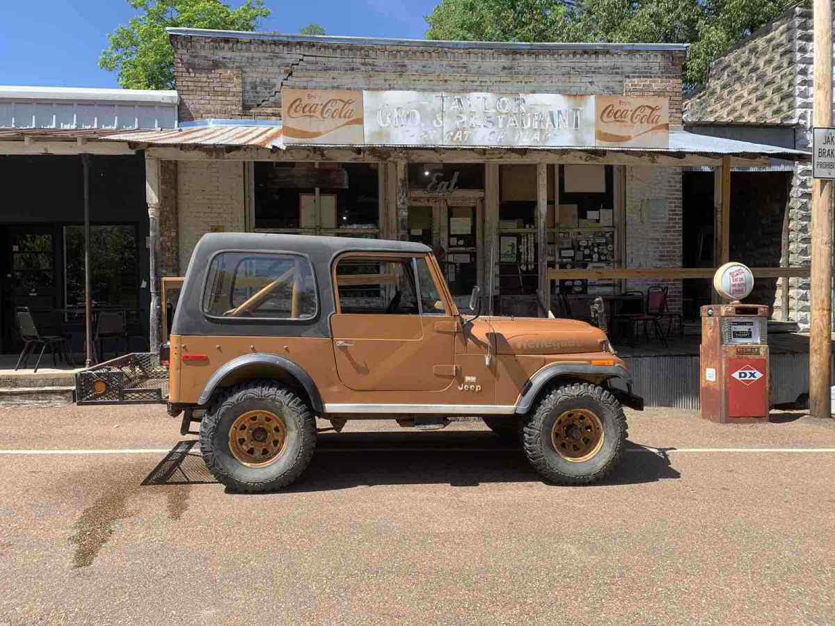 1978 jeep cj-7 renegade convertible orange 4wd manual renegade. 53,855 orig mile
