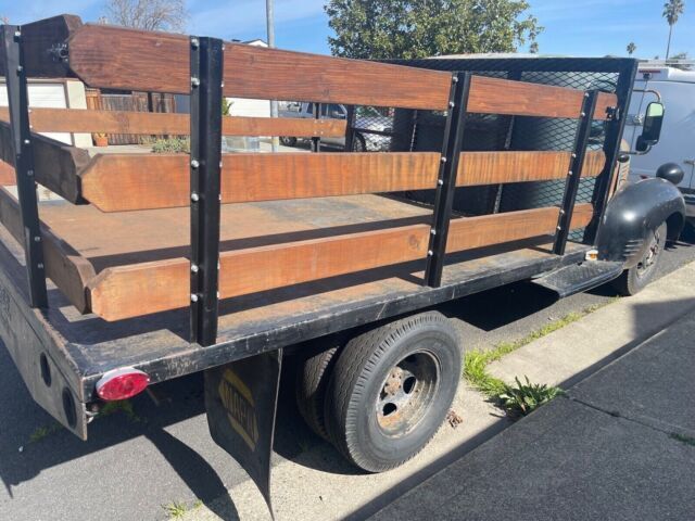 1947 dodge wc series green rwd manual flatbed stake truck wd21 series