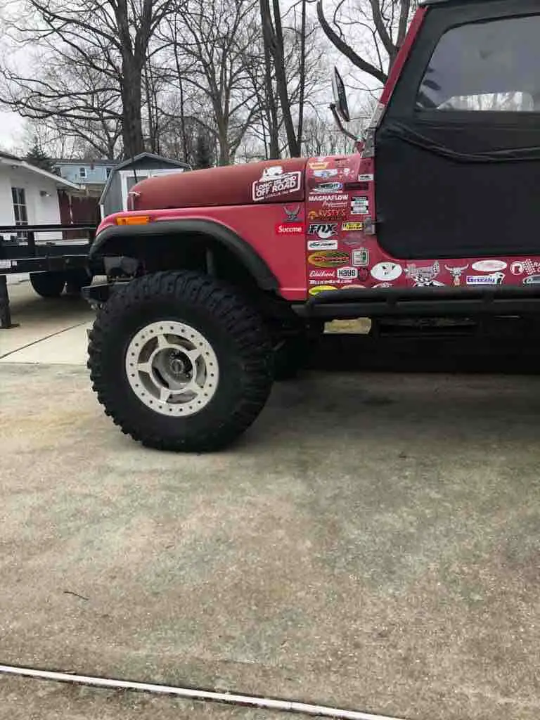 1986 jeep cj7 red 4wd manual cj7