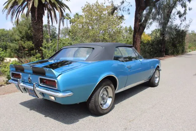 1967 chevy camaro convertible rs marina blue cali car video 1968 1969