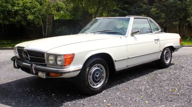 mercedes-benz 350sl 4.5l 450sl white/blue 2 owners 3day sale euro 500 rare sl