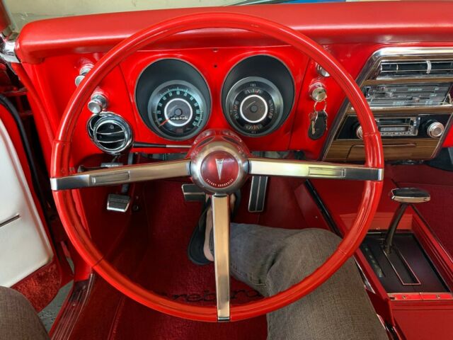 1fun 1967 pontiac firebird convertible newly restored! red on white v8 all new!