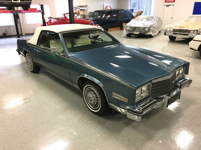 1985 cadillac eldorado biarritz convertible - 39k miles- rare factory color