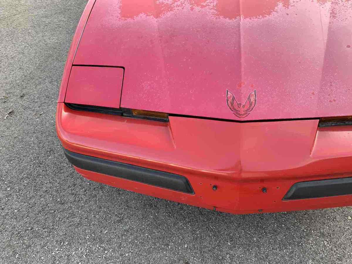 1986 pontiac firebird coupe red rwd automatic