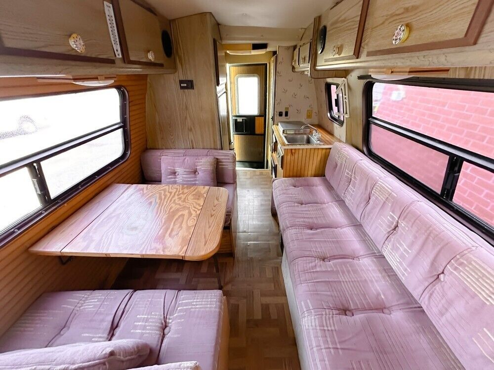 no reserve! 1987 ford e350 rv conversion van champion 71k miles camper class b