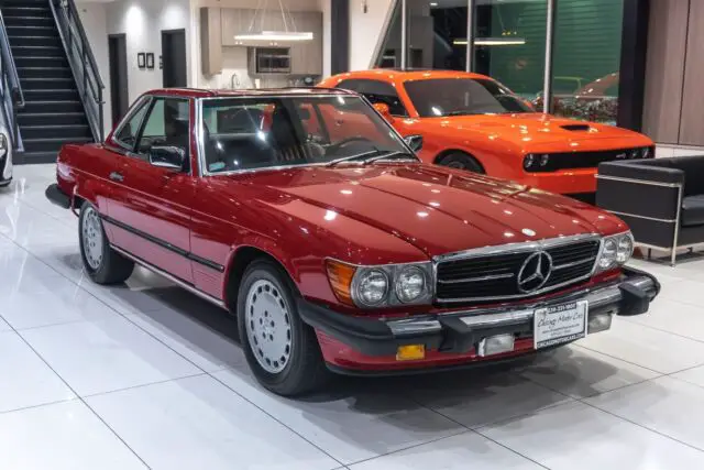 1987 mercedes-benz 560sl roadster hard top! classic color combination! 5.6 liter