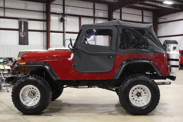 1984 jeep cj-7 168176 miles burgundy suv 350 v8 automatic