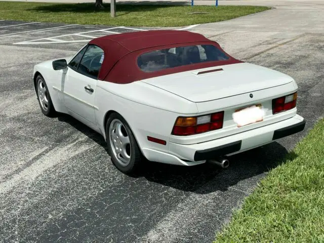1990 porsche 944 convertible white rwd manual s