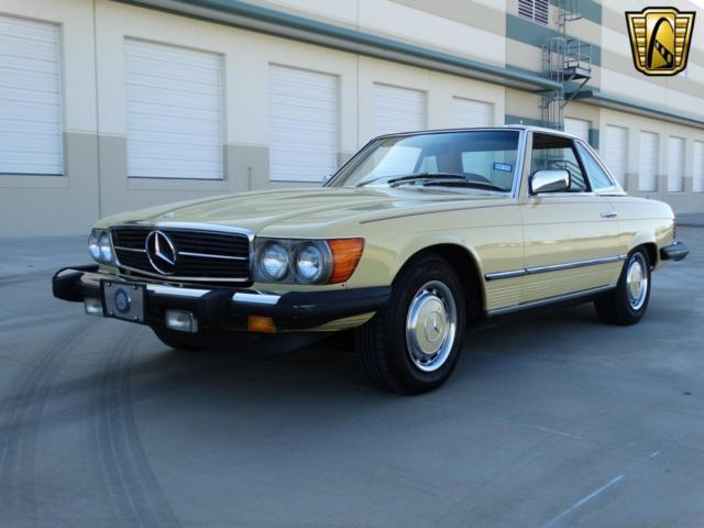 1977 mercedes-benz 450sl 139301 miles yellow coupe 4.5l v8 4-speed automatic