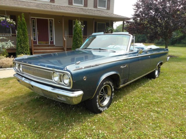 1965 dodge coronet 500 convertible 2 owner orig paint v8 auto always garaged
