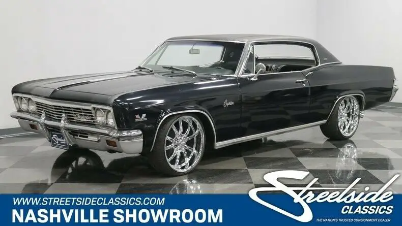 classic vintage chevy big block triple black