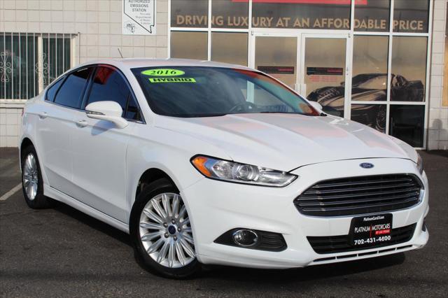 2016 ford fusion energi se luxury