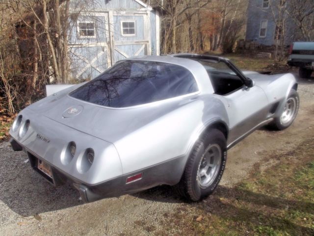 1978 chevrolet corvette 25th silver anniversary l-8 t top